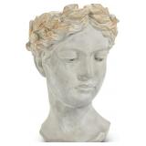 Abbott Collection Large Woman Head Planter-10H