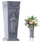 Cemetery Flowers Vase with Spike (1Pc)