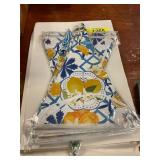 Lemon themed banner, foot cushions, misc