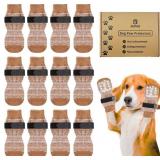 12pc Dog Socks Large nonslip, tick removal mitt