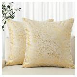 AVOIN ColorLife Velvet Pillow Covers 18x18 (2)