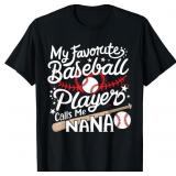 My Favorite Baseball Nana Grandma T-Shirt large