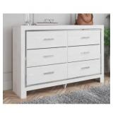 Altyra Dresser White - 6-Drawer, Laminated