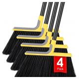 Outdoor Broom Set with 58" Handles
