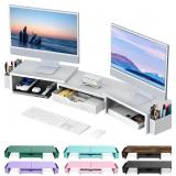 Gianotter Dual Monitor Stand with Drawer