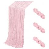 Light Pink Cheesecloth Runner 17x108 (3Pk)