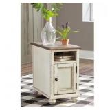 Realyn 14" Wood Chairside End Table with USB