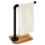 Juexica Hand Towel Holder Stand, 15" Black