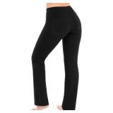 Nirlon Cotton Straight Leg Yoga Pants