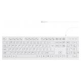 MCSaite Wired White USB Keyboard 104 Keys