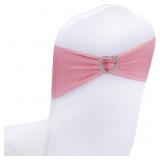 Dusty Pink Chair Sashes 50 Pack for Chairs