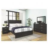 Belachime Black 2-Drawer Nightstands