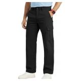 38"x30" Cotton Stretch Men Cargo Pants Relaxed Fit