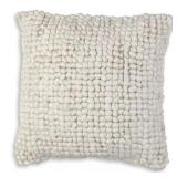 Set of Aavie Ivory Solid Polyester Pillow 20x20