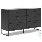 Socalle Matte Black Dresser