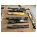 Assorted mower blades