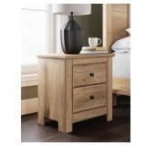 Allihauser 2-Drawer Nightstand with USB