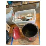 Peoria crock, dishes, decor