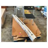 42 in metal patio table, chair, umbrella