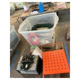 Battery charger, elec cords, step