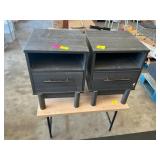2 ct. night stands, table