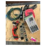 Assorted tools and cords