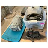 Hand sander, water hose,screen