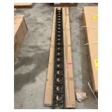 3 ct. black metal trim post