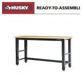 Husky 72 in. W x 24 in. D Adjustable Workbench