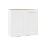 Shaker 33 in. Wall Cabinet Satin White