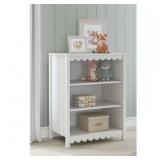 Hallityn 41.14 in. White Bookcase