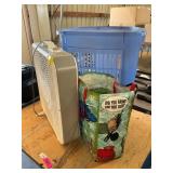 Fan, inflator, clothes hamper