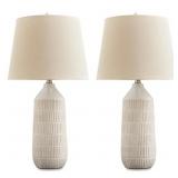 Ashley Willport 27" Ceramic Table Lamp, 2-set