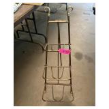 Folding easel shelf