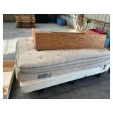 Queen size bed with adjustable frame