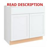 Courtland 36 W x 21 D Sink Base, Polar White