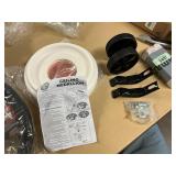 4ct 9.75" ceiling medallion, 2 roller wheels