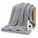 Bedsure Soft Twin XL Blanket 66x90, Light Grey