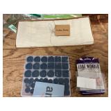 Solino linen runner; assorted feet, patches