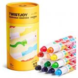 Jar Melo Jumbo Crayons for Toddlers, 12 Colors