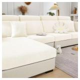 Soothing Home Sofa Cover, Ivory 1x XL Seat