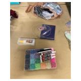 Circular knitting needle glitter kit wood glue