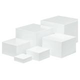 Acrylic Square Dessert Display Set, 6 Pcs