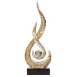 Modern Abstract Art Resin Flame Statue