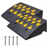 VEVOR Rubber Curb Ramp 2 Pack, 6" Rise, 19x15