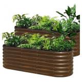 SnugNiture Galvanized Garden Bed 6x2x2 ft