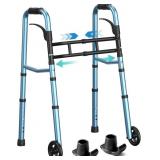 HOMENURSE Compact Walker Blue