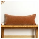JoraLion Chenille Lumbar Pillow Covers 14x36