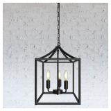 Black Farmhouse Pendant Light, 3-Light