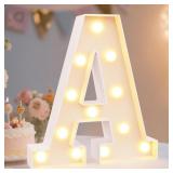 Pooqla LED Marquee Letter Lights Sign for Home
